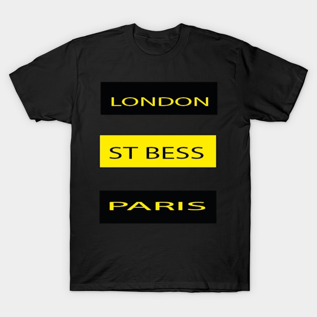 London St Bess Paris T-Shirt by scooterthedj